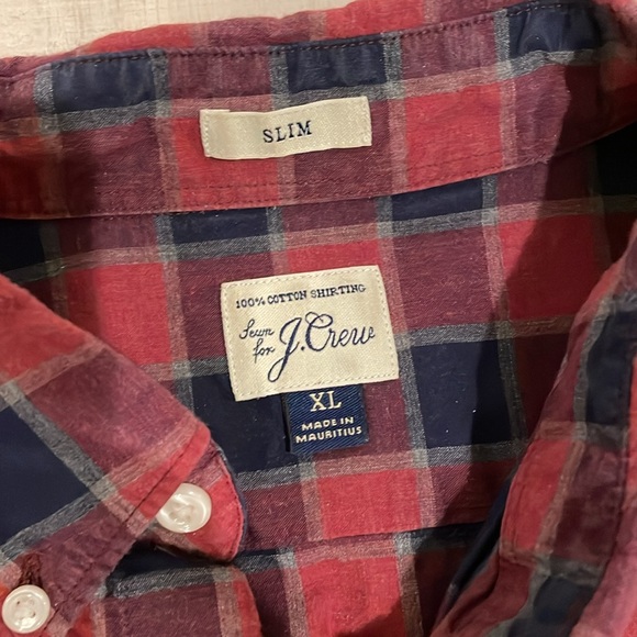 J Crew - 3 Men’s plaid button down shirt - all XL Slim Fit - Picture 12 of 13